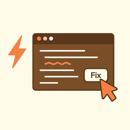 Instant feedback and fixes
